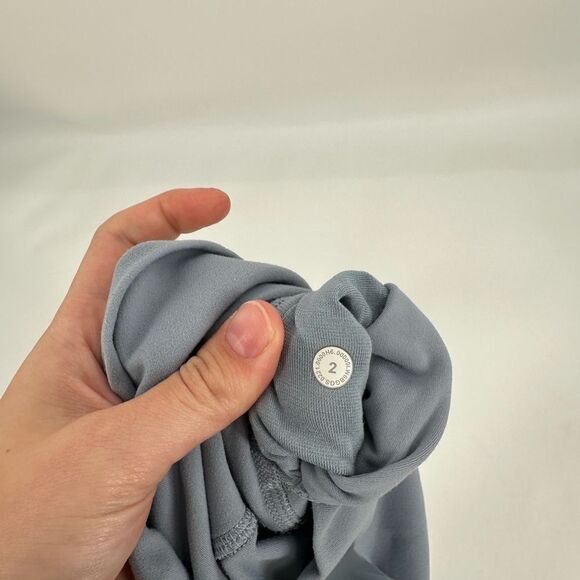 Lululemon Align Crop *21" Chambray Blue Buttery Soft Size 2 - Picture 8 of 9